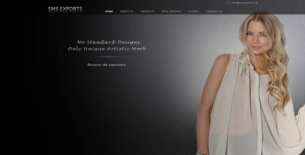 SMS Exports website homepage