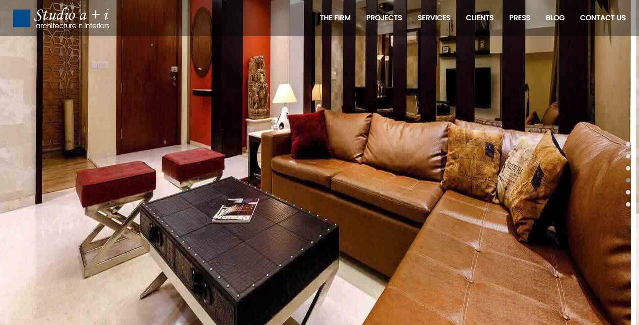 Studio a+i website homepage