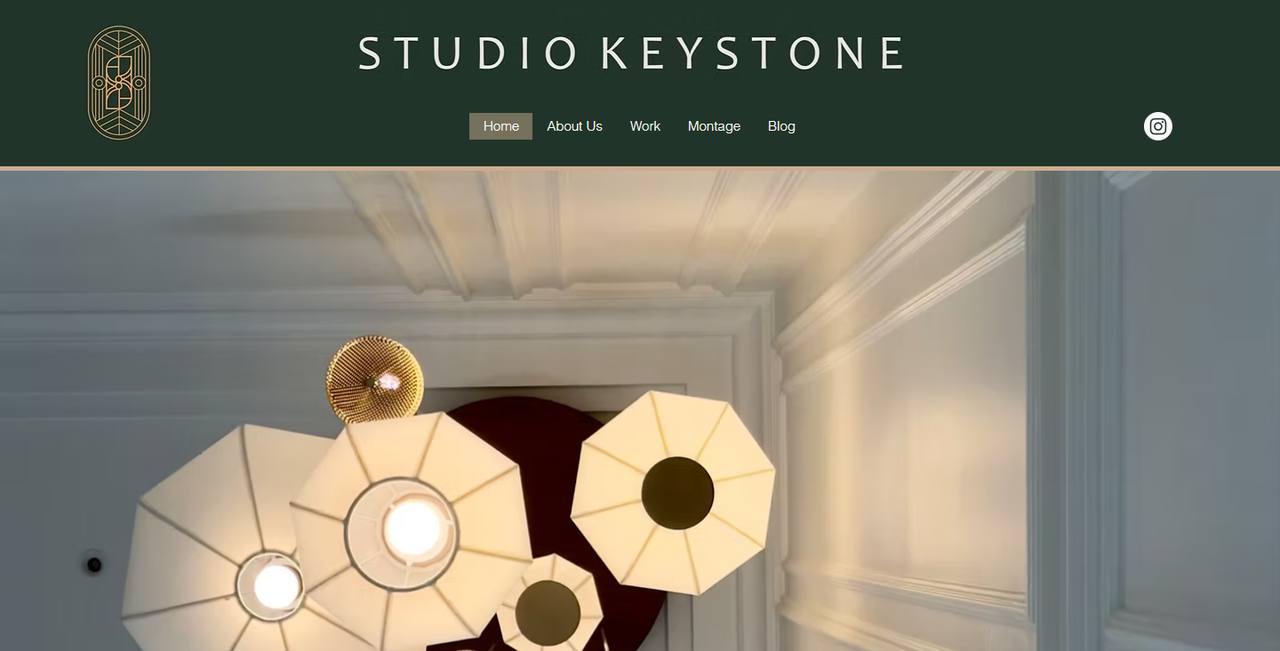 Studio Keystone website homepage