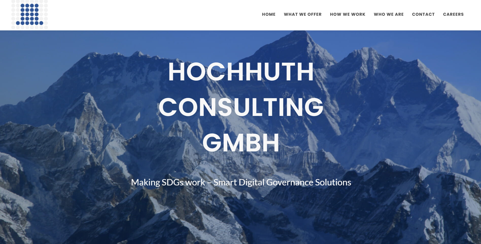 Hochhuth Consulting website homepage